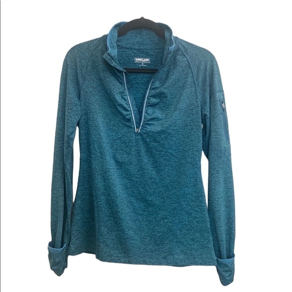 Blue Half Zip Running Jacket Long Sleeve Pullover Size S - Picture 1 of 10